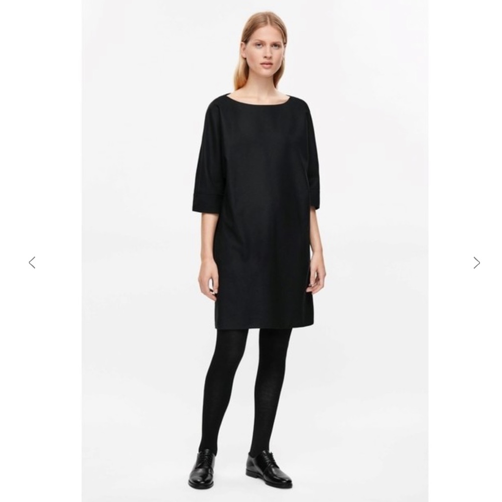 COS Oversized Wool Dress Boatneck Medium